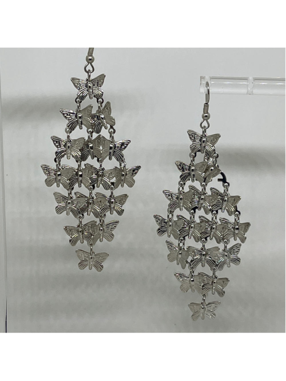 SILVER BUTTERFLY EARRINGS